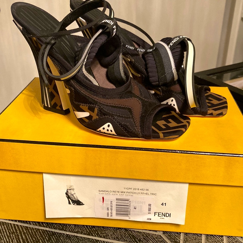 Fendi Zucca heels